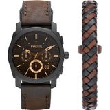 Fossil FS5251SET Herenhorloge Geschenkset 44 mm - Zwart