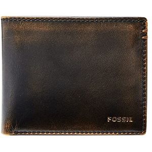 Fossil Wade Leren Portemonnee 11,5 cm schwarz