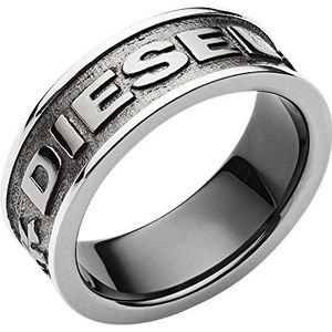 Diesel gunmetal ring voor heren