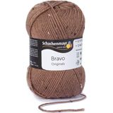 Bravo Wol - 50 Gram -  Bruin met Wit en Zwart