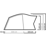 Salewa Unisex tent Alpine Lodge IV, cactus/grijs, één maat, 00-000005600