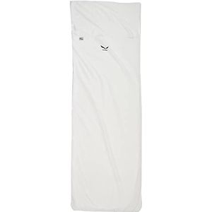SALEWA Volwassenen huttenslaapzak Cotton-feel Liner Zip Silveriz, wit (Offwhite), 22x10 cm