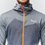 Salewa Puez Melange Polarlite Fleece Met Capuchon Blauw Man