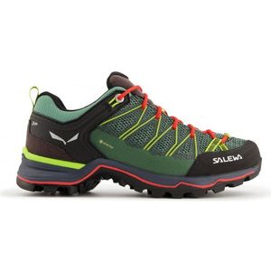 Salewa - Dames wandelschoenen - Ws Mtn Trainer Lite GTX Feld Green/Fluo Coral voor Dames - Maat 4,5 UK - Groen