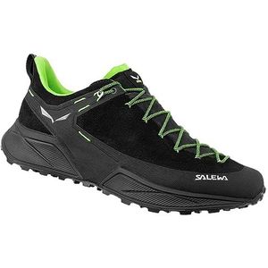 Salewa Heren MS Dropline Leder Train Running, Black/Pale Frog, 45 EU