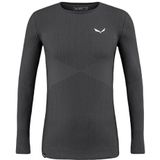 Salewa - Zebru Responsive - T-shirt - Zwart - Merinowol