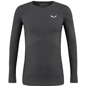 Salewa - Zebru Responsive - T-shirt - Zwart - Merinowol