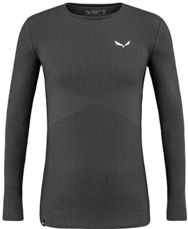 Salewa - Zebru Responsive - T-shirt - Zwart - Merinowol