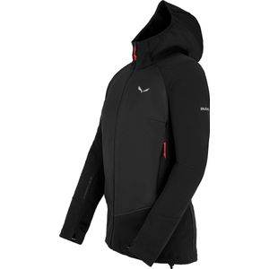 Salewa - Pedroc Tirolwool® - Softshell Jas - Zwart - Winddicht, Waterafstotend, Lichtgewicht Isolatie