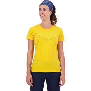 Salewa Pure Eagle Frame Dry T-shirt Met Korte Mouwen Geel Vrouw
