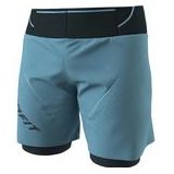 Dynafit - Ultra 2/1 Shorts - Sportbroek - Storm Blue - Slim Fit, Ademend, Met Mesh Binnenbroek