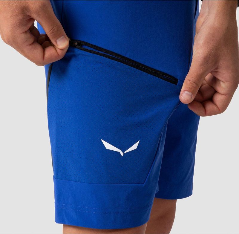 Salewa - Pedroc 3 Dst - Korte Broek - Zwart - Waterafstotend, Ademend, Slijtvaste Softshell