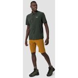 Salewa - Puez Dry Short Sleeve Blouse - Dark Olive - Katoen