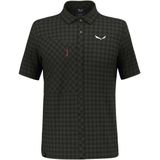 Salewa - Puez Dry Short Sleeve Blouse - Dark Olive - Katoen