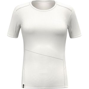 Salewa - Puez Sporty Dry T-Shirt - Wit/Grijs - Sportshirt
