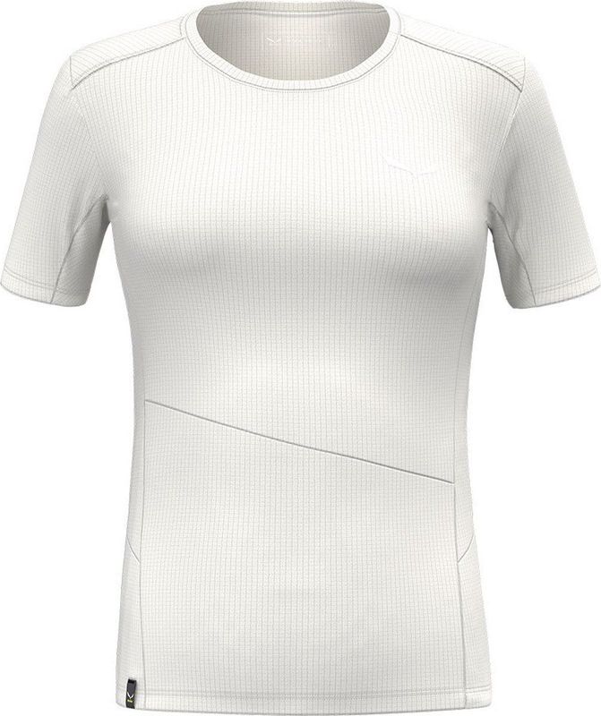 Salewa - Puez Sporty Dry T-Shirt - Wit/Grijs - Sportshirt