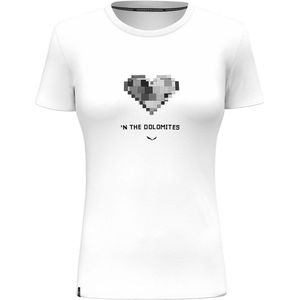 Salewa Pure Heart Dry T-shirt Met Korte Mouwen Wit XS Vrouw