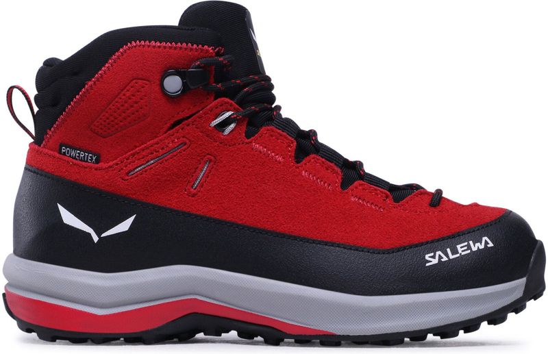Salewa - Kids Mountain Trainer 2 Mid - Wandelschoen - Flame - Suède Leer