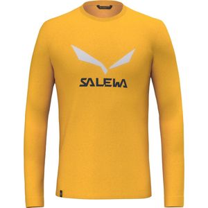 Salewa Solidlogo Dryton T-shirt Met Lange Mouwen Geel Man