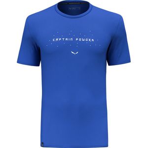 Salewa Pure Snow Cptn Dry T-shirt Met Korte Mouwen Blauw S Man