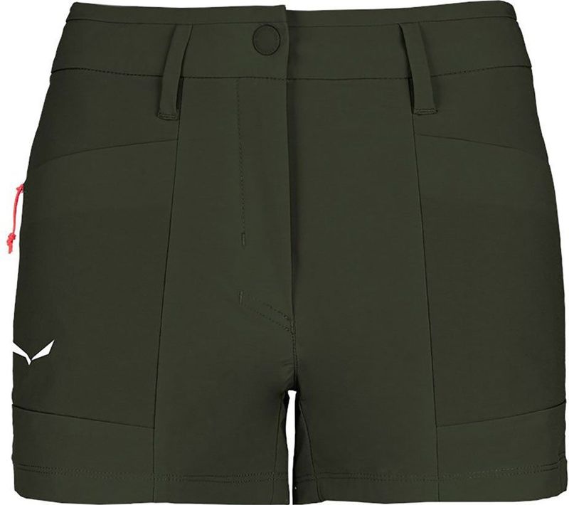 Salewa - Puez Durastretch - Korte Broek - Grijs - Waterafstotend, 4-weg stretch nylon