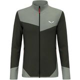 Salewa - Puez Waffle Hyb Pl - Fleece - Grijs - Sneldrogend, Gerecycled Polyester