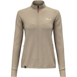 Salewa - Puez Waffle Hyb Pl - Softshelljack - Groen - 100% Gerecycled Polyester