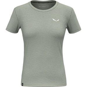 Salewa Womens Eagle Minilogo AM T-Shirt Merinoshirt (Dames |grijs)