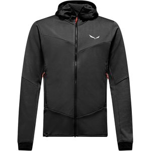 Salewa - Sella Crevasse - Fleecevest - Zwart - Capuchon