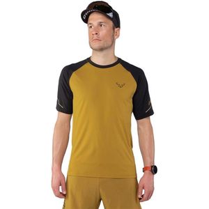 Dynafit - Alpine Pro - T-shirt - Khaki/Zwart - Lichtgewicht, Antibacterieel, Sneldrogend, Gerecycled Polyester