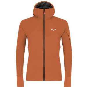 Salewa - Agner - Softshell Jas - Bruin - Water- en Winddicht, Duurzaam Stretchmateriaal
