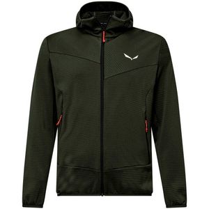 Salewa - Puez Altavia - Fleece - Zwart - Synthetisch - Met Capuchon