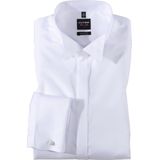 OLYMP - Level 5 - Body Fit Overhemd - Wit - Mouwlengte 7 - Wing Kraag - Strijkvriendelijk