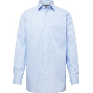 OLYMP - Luxor - Overhemd - Lichtblauw met Wit Geruit - 100% Katoen - Strijkvrij