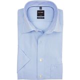 OLYMP - Luxor - Overhemd - Lichtblauw - 100% Katoen - Korte Mouwen