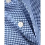 OLYMP - Luxor - Overhemd - Blauw/Wit - 100% Strijkvrij Katoen