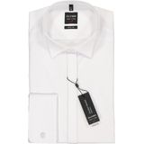 OLYMP - Level 5 Body Fit Overhemd - Wit - Stretch Katoen - Lange Mouwen