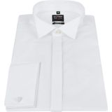 OLYMP - Level 5 Body Fit Overhemd - Wit - Stretch Katoen - Lange Mouwen