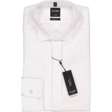 OLYMP - Luxor - Overhemd - Wit - Modern Fit - Mouwlengte 7 - Strijkvrij