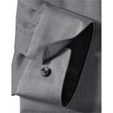 OLYMP - Grijs Effen Overhemd - 100% Katoen - Kent Kraag - Lange Mouwen