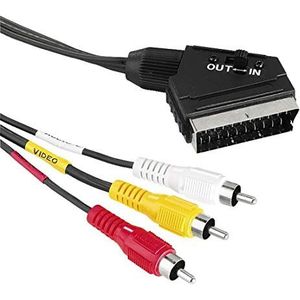 Wentronic 50364-GB audio-video-kabel, scart-stekker naar 4 x RCA-stekker, 2,0 m