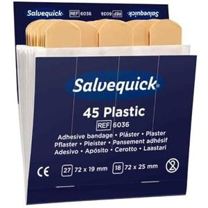 Salvequick®-Refill-Einsatz Strips 6036 wasserabw. - B00VTPED2Q | Packung (45 Stück)