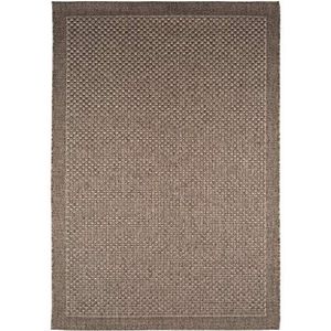 benuta Naoto tapijt voor binnen en buiten, grijs, 160 x 230 cm, onderhoudsvriendelijk tapijt, geschikt voor binnen en buiten, balkon en terras