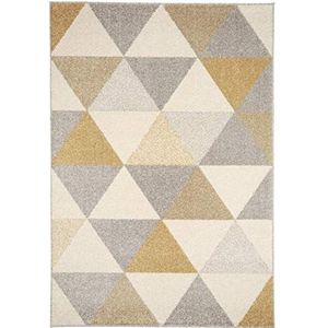 Benuta Tapijt Pastel Geomet Geel 160x230 cm Modern tapijt voor woon- en slaapkamer
