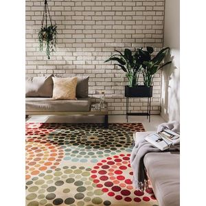 benuta Nest tapijt Artis - synthetische vezel - geschikt voor buiten - rechthoekig en in de stijl: abstract, boho-stijl - onderhoudsvriendelijk voor woonkamer slaapkamer hal terras, beige/meerkleurig,