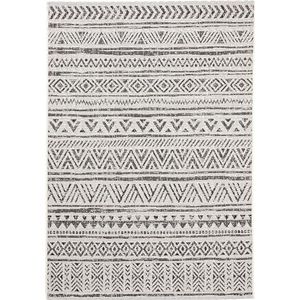 benuta Cleo tapijt voor binnen en buiten, 120 x 170 cm, wit/zwart