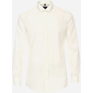 VENTI - Smoking Overhemd - Wit - Poplin - Dubbele Manchetten