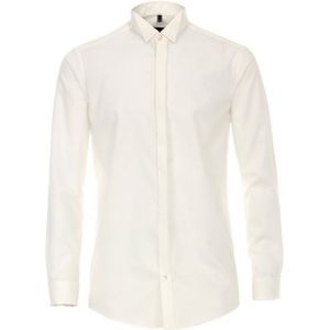 VENTI - Modern Fit - Overhemd - Beige - Strijkvrij