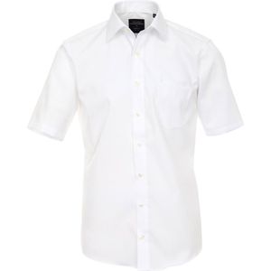 CASA MODA - Modern Fit - Overhemd - Wit - Korte Mouw - Strijkvriendelijk