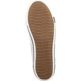 MUSTANG 1099-310-1 Sneakers - Wit - Textiel - Vetersluiting - Platte Hak